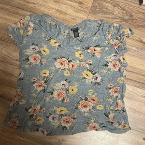 2X Torrid Womens Floral Tee